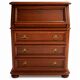 Solid oak desk secretary furniture