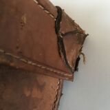 suitcase of leather with labels of palaces