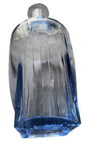 Blue glass carafe