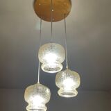 Suspension with three glass globes from the 1980s