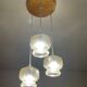 Suspension with three glass globes from the 1980s
