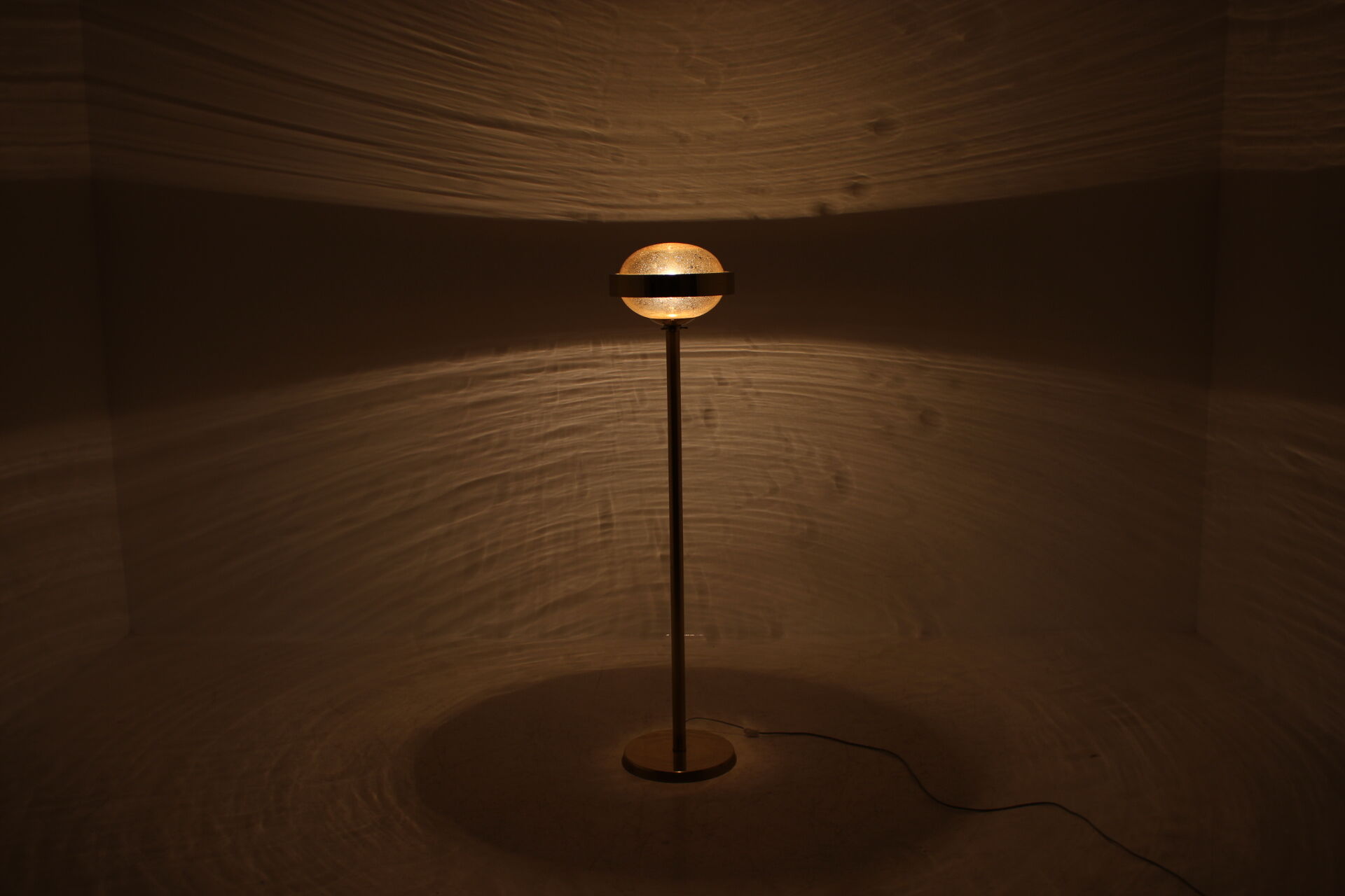Space Age floor lamp Kamenický Šenov, 1970s