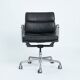 Bureau Eames Softpad marron, chaise EA418 Herman Miller, années 1980