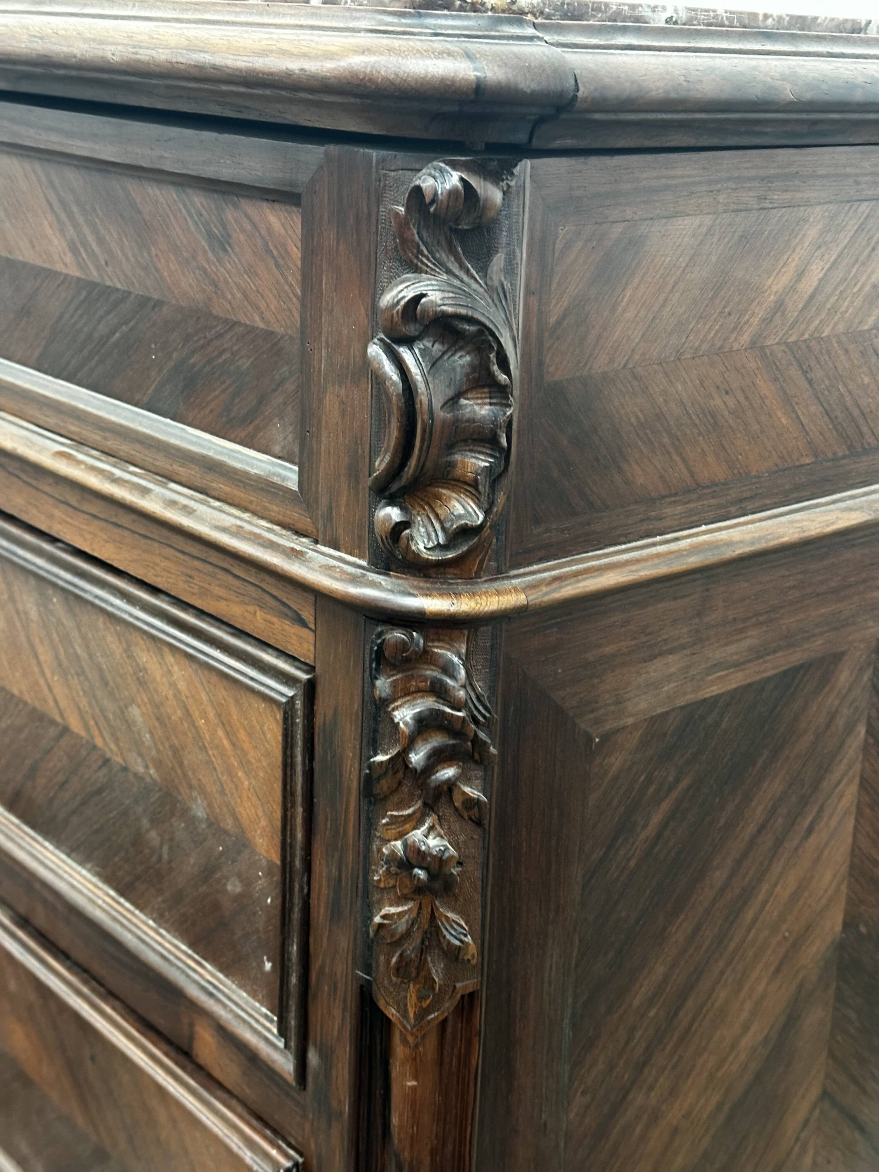 Chest of Drawers - Large, Narrow Chest of Drawers from the 19th Century