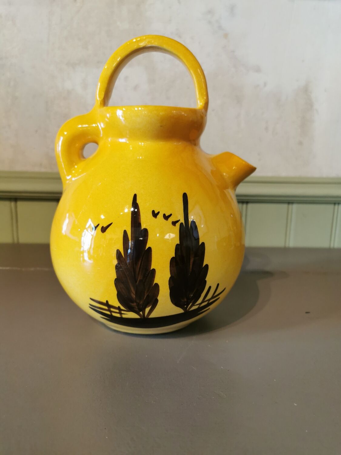 Vintage gargoulette with cicada