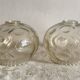 Vintage molded glass lampshade, molded glass globes