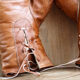 Pair of decorative leather boxing gloves