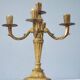 Solid brass candle holder with 5 candles and 4 arms