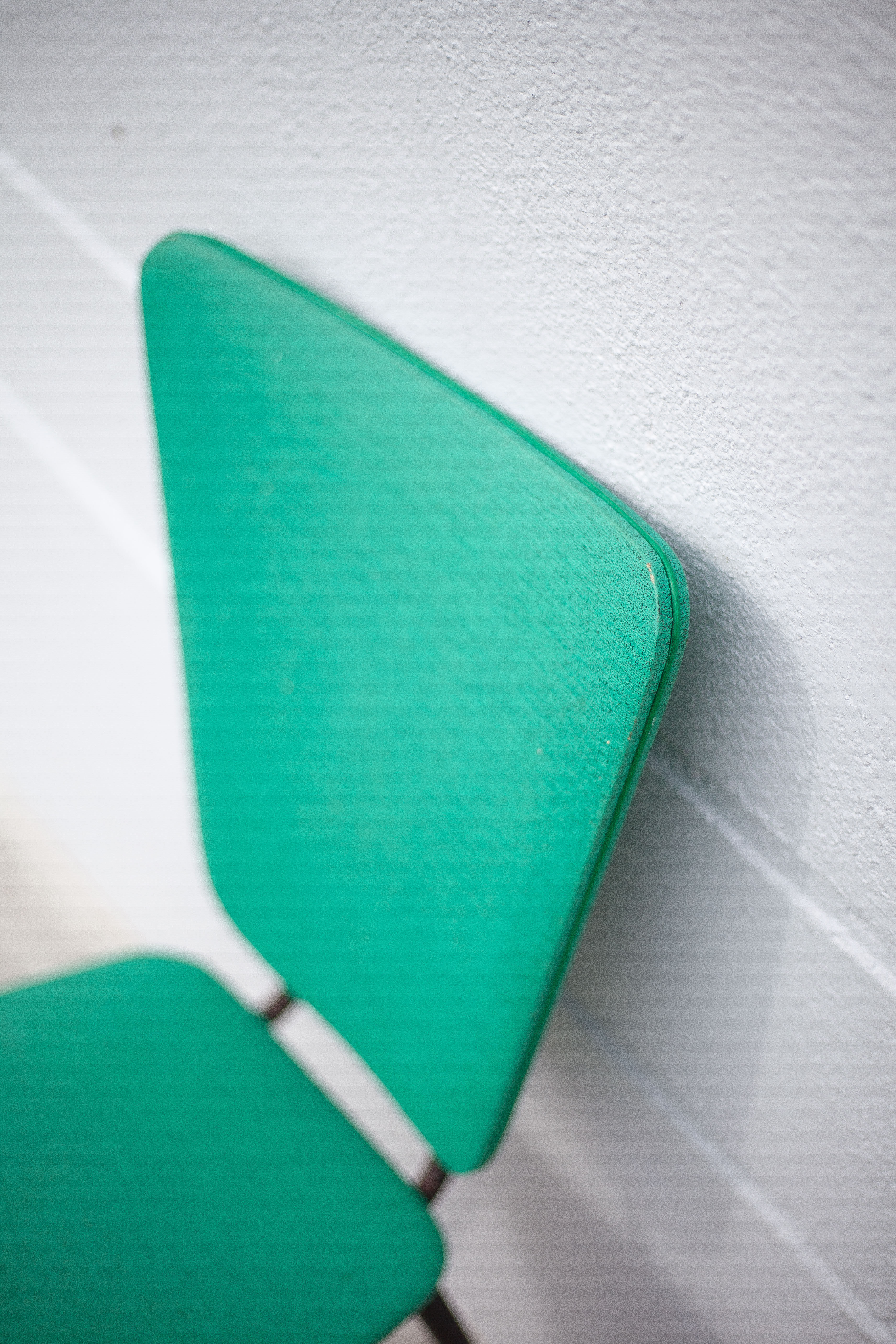 Chair in green skaï, 50