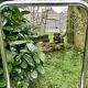 Vintage stepladder in Formica, wood and chromed metal