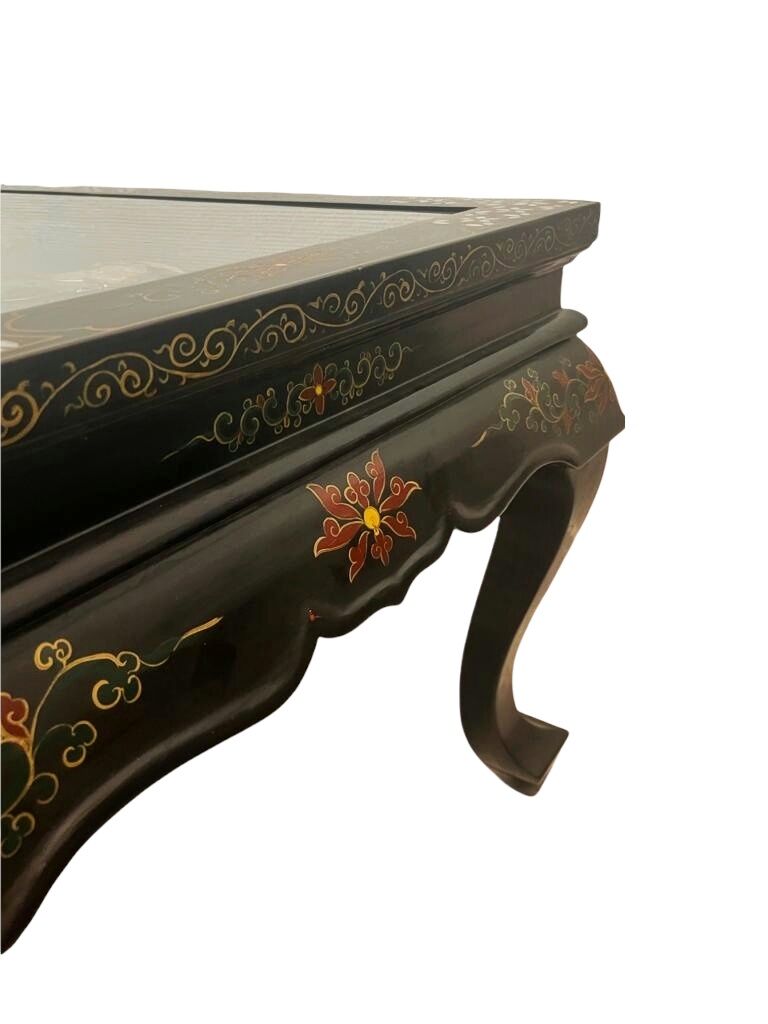 Chinese jade/mother-of-pearl coffee table
