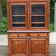Glass library in Louis Philippe style from the 19th century made of solid wood.