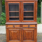 Bibliothèque vitrée style Louis Philippe du XIXème siècle en bois massif