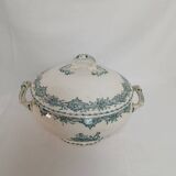 Soup tureen / Vegetable dish in ironstone Watteau Creil and Montereau