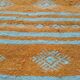 Berber carpet and blue 118 x 61 cm