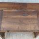 19th-century walnut writing desk.