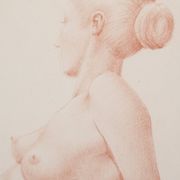 Barrera - Female Life Studies - Two Framed Drawings