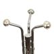 Vintage Standing Coat Rack Chrome Marble Space Age 166cm