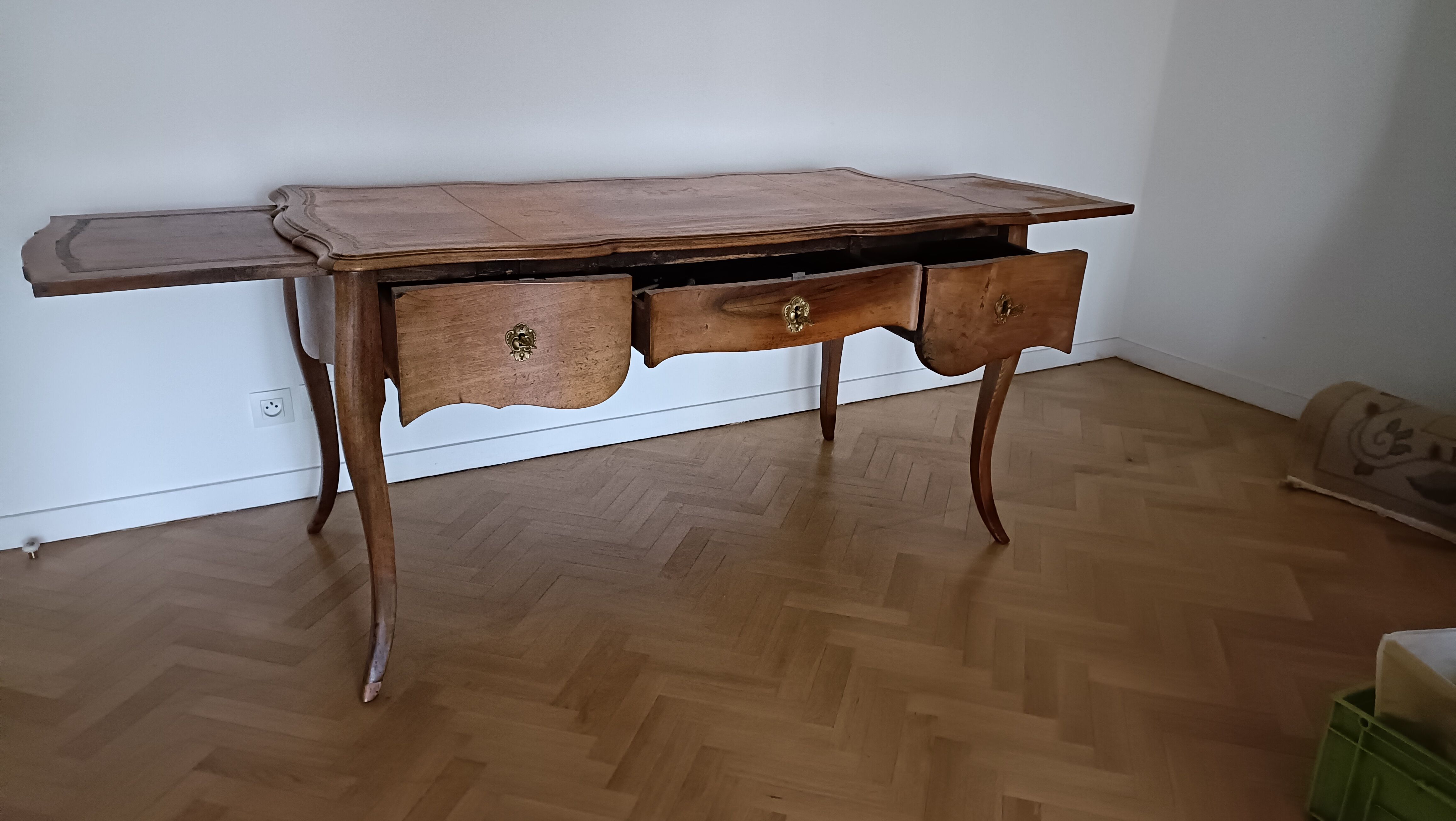 Office louis xv, walnut, 19th