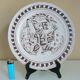 Enameled ceramic art plate, signed La Tournerie, 1960s/1970s