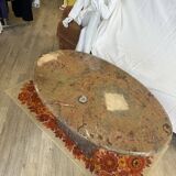 Table basse en marbre 70s