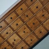 Large German Pine Industrial Apothecary / Shop Cabinet, 1950s