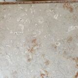 Square coffee table in vintage marble