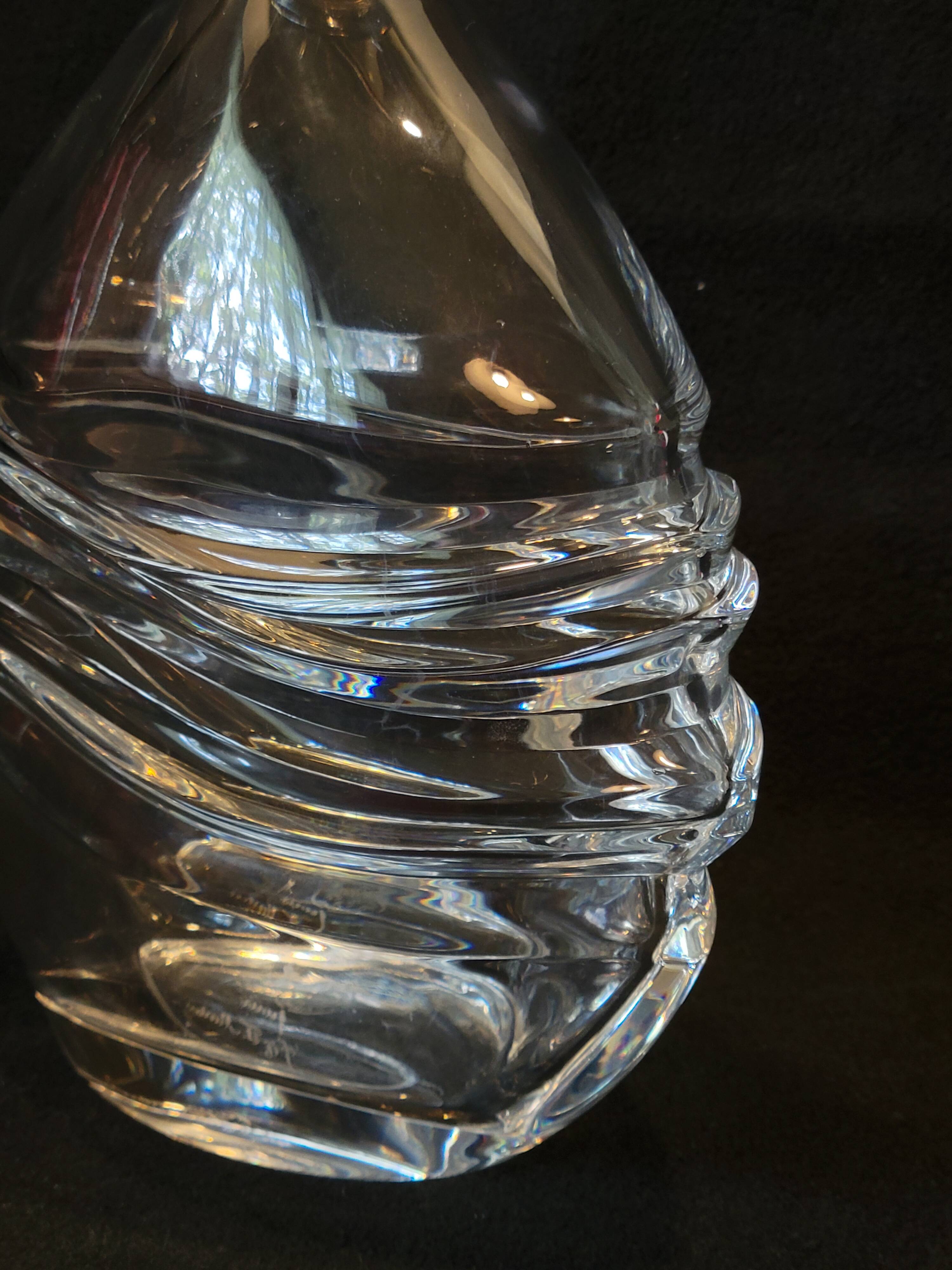 Baccarat Crystal Carafe For Cognac J&F Martell 75 Cl