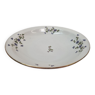 Plat porcelaine fin xixeme