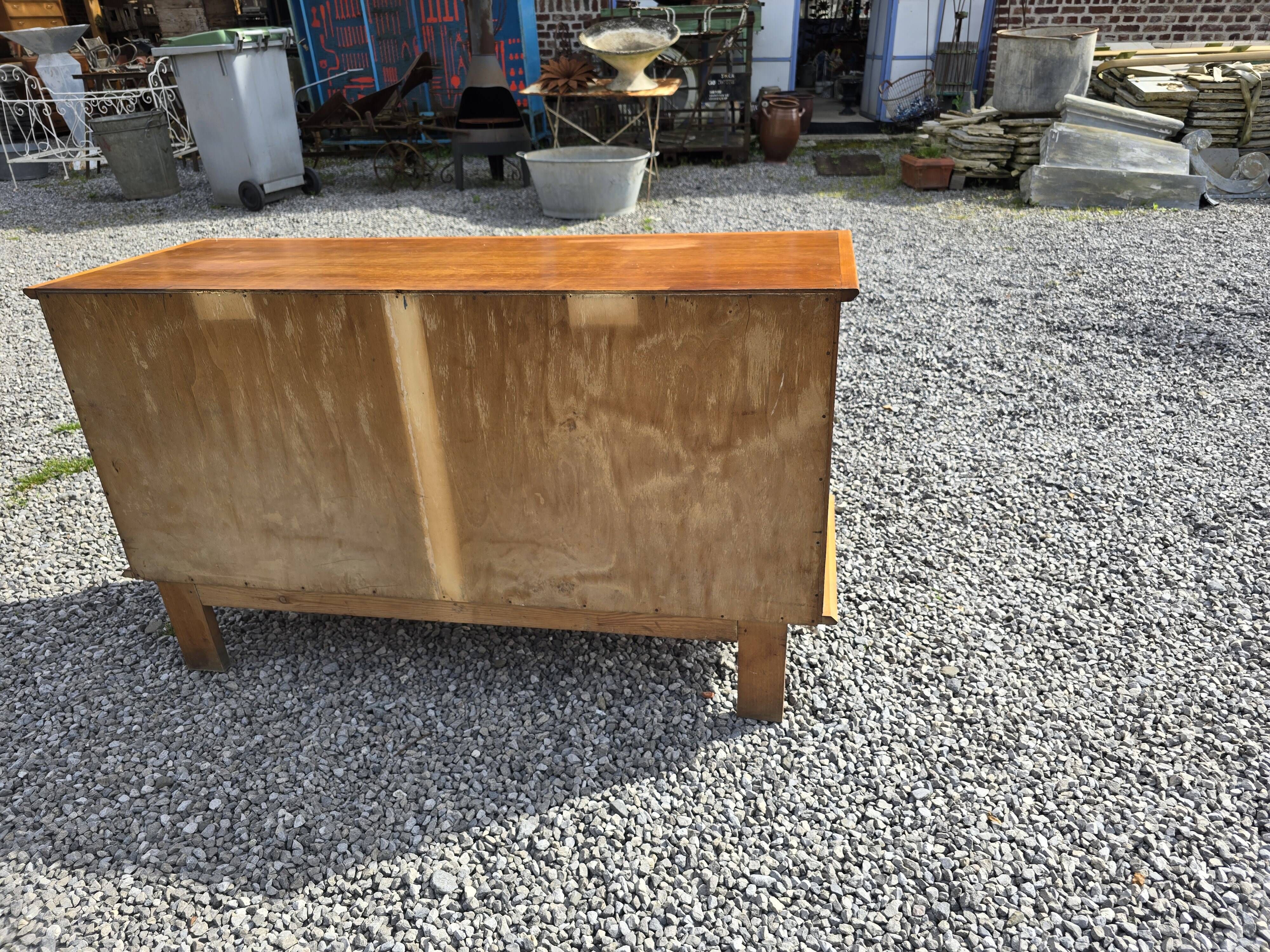 Vintage 3-door sideboard from the 60s in oak
