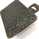 Rare Mid Century Solid Abstract Brutalist Bronze front Door Handle with key hole cover Germany 1960