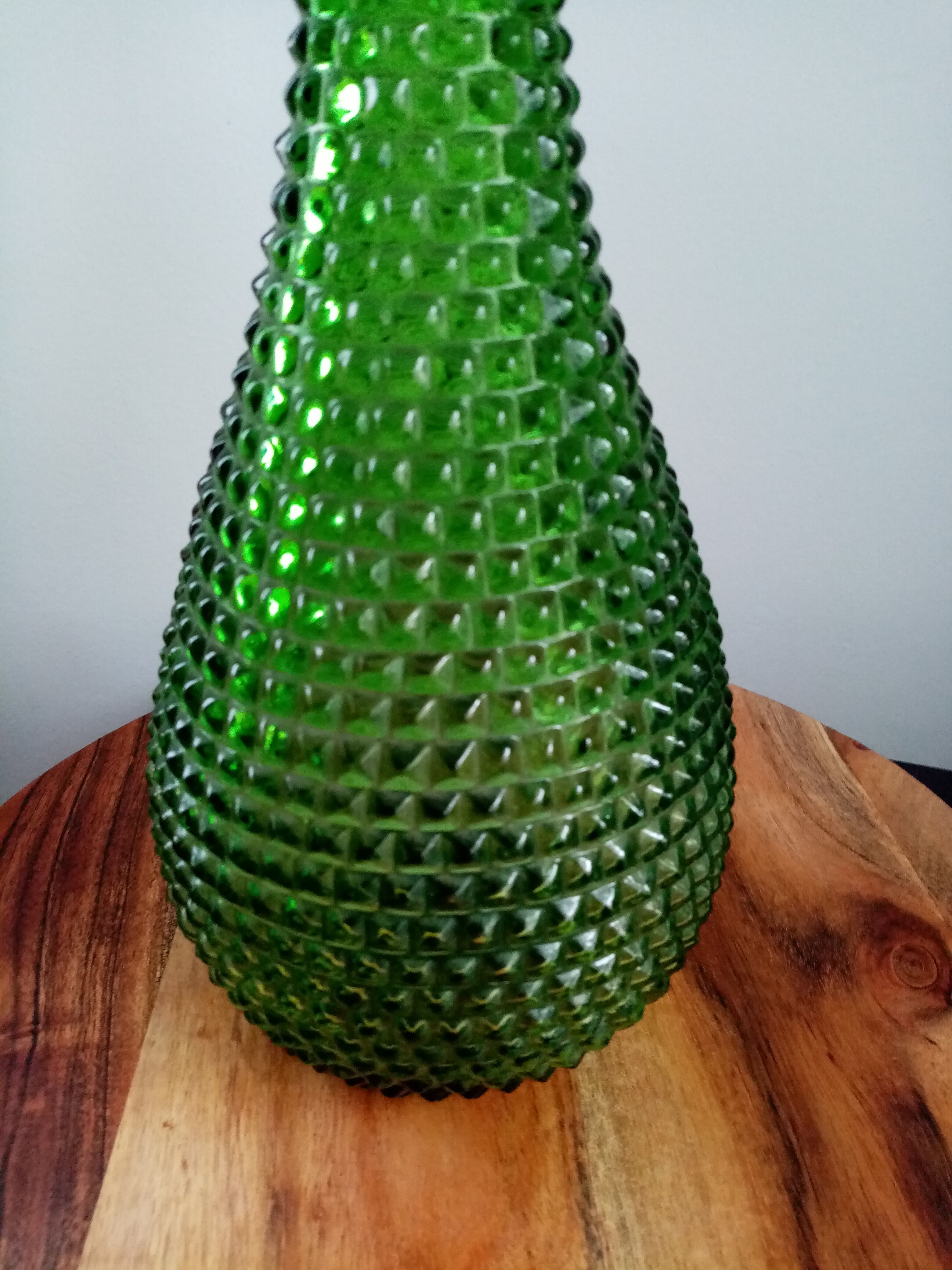 Soliflore verre ciselé