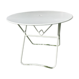 Wrought iron folding garden table