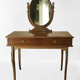 Art Deco style dressing table in mahogany gooseneck mirror