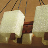 Scandinavian chandelier 6 lights 1960