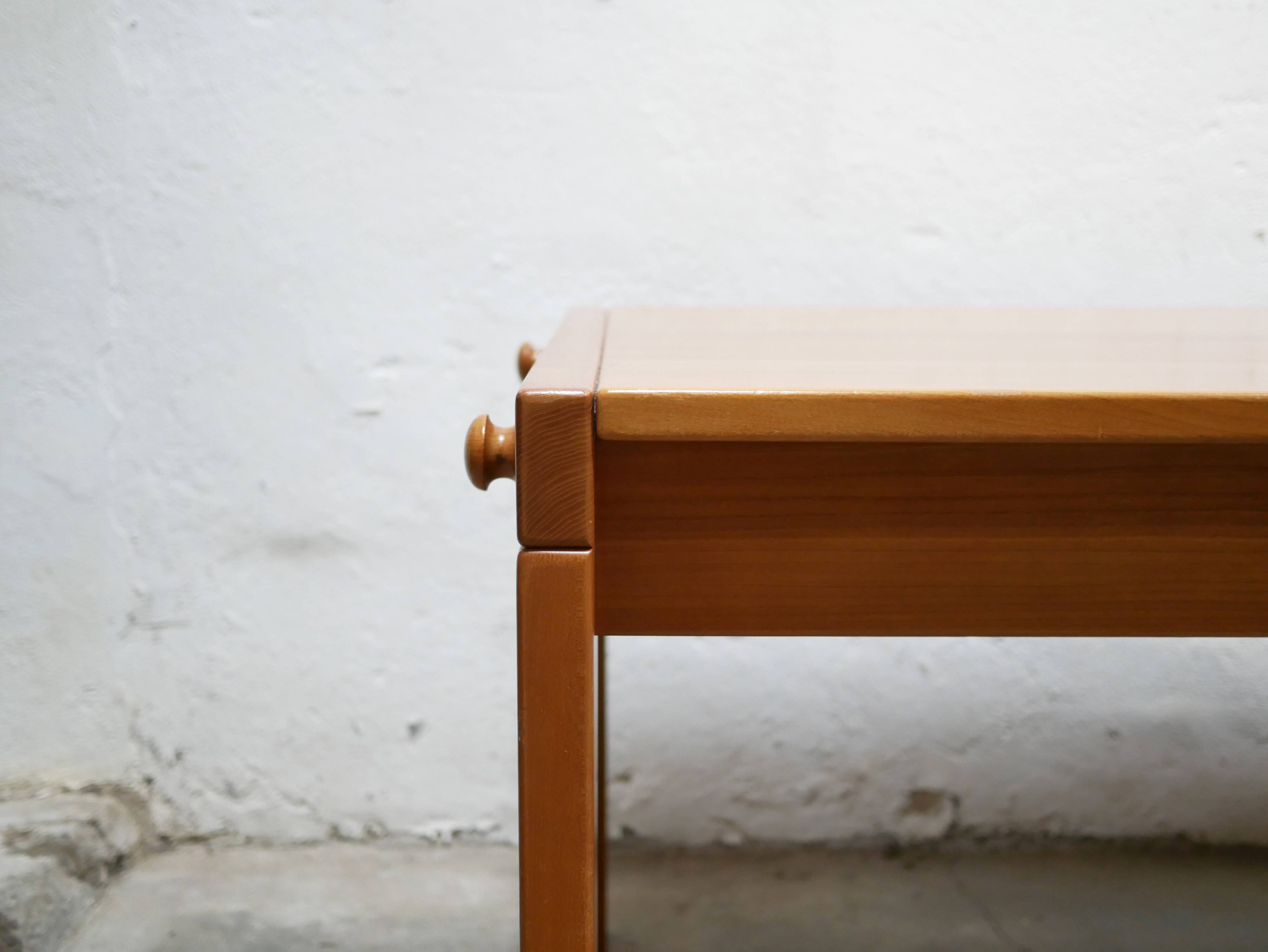 Vintage elm dining table by Maison Regain