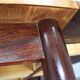 1960s Danish extendable palisander dining table, 4 leaves, restored