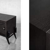 Vintage Mid-Century Scandinavian Modern Dark Oak Sideboard, 1960s