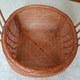 Asian woven bamboo basket