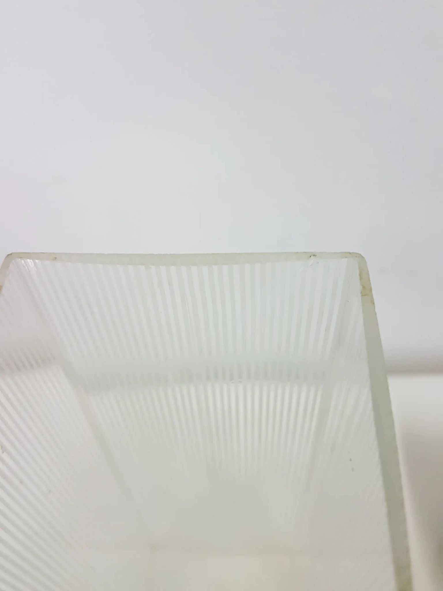 Candle holder, brown teak, clear glass, Denmark, 1960s.