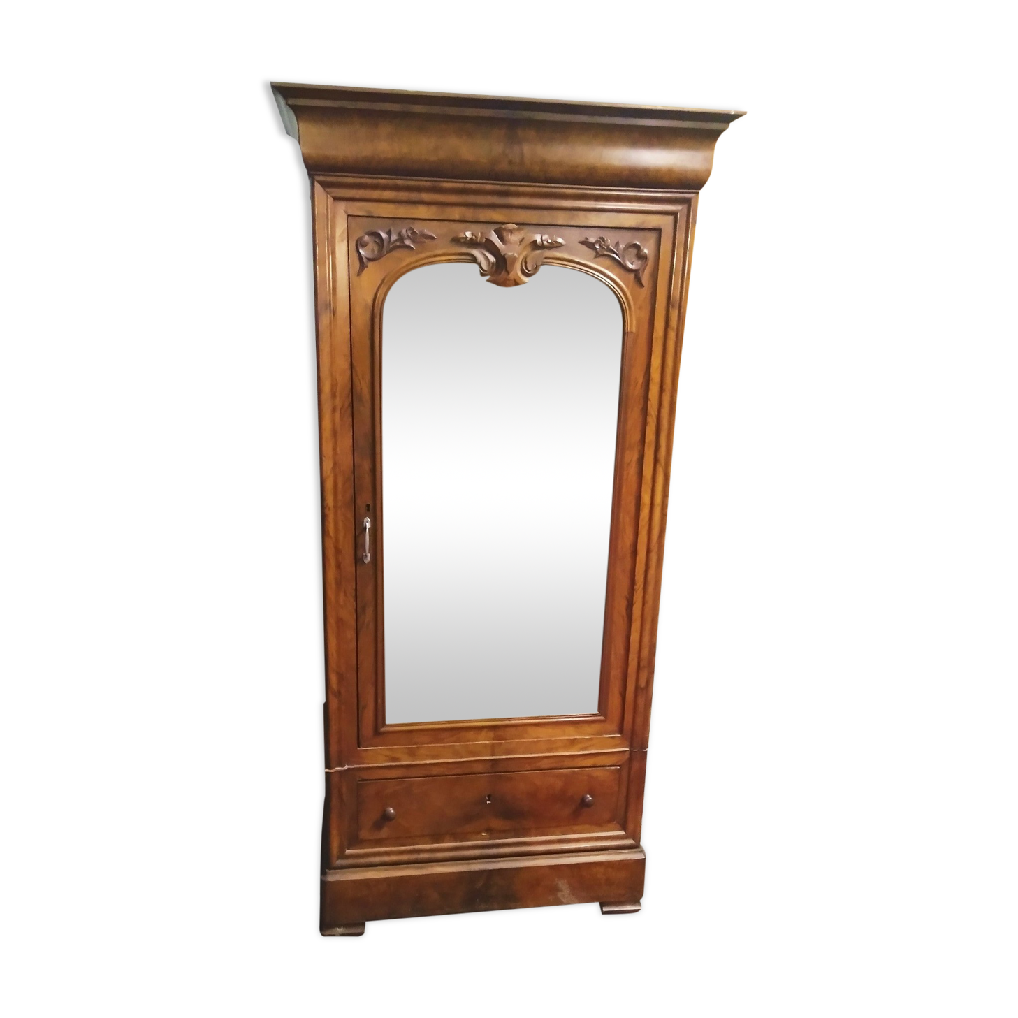 Louis Philippe wardrobe in walnut bramble