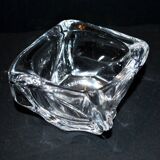 Ashtray in blown crystal DAUM France DESIGN Modernist 1960