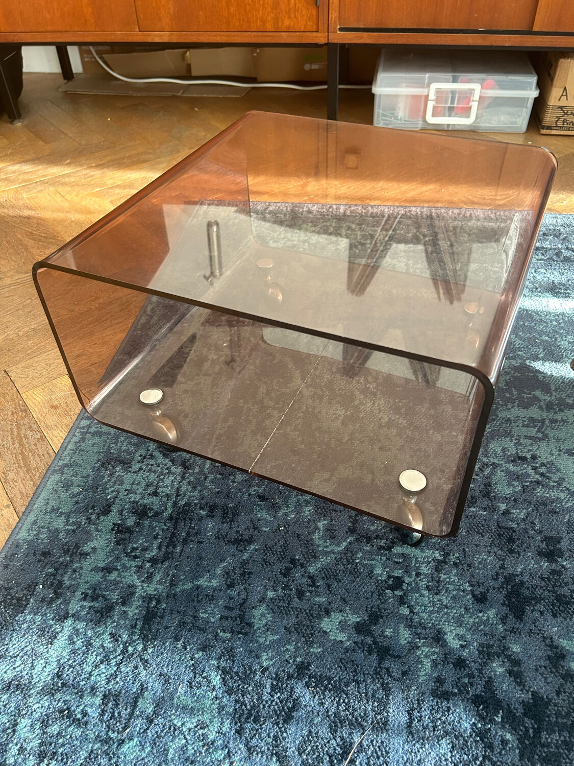 Rolling furniture/coffee table/nightstand/side table by michel dumas