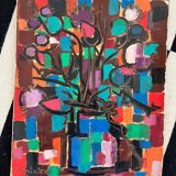 Colorful oil painting by Fermigier