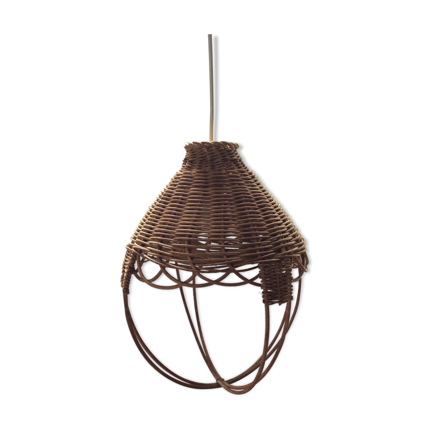 Hanging lamp wicker