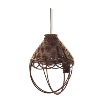 Hanging lamp wicker