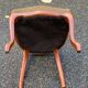 4 chaises louis Philippe bois massif et daim beige