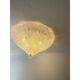 Venetian Vintage Trasparent Graniglia Murano Glass Flush Mount