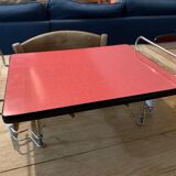 Service tray in red formica