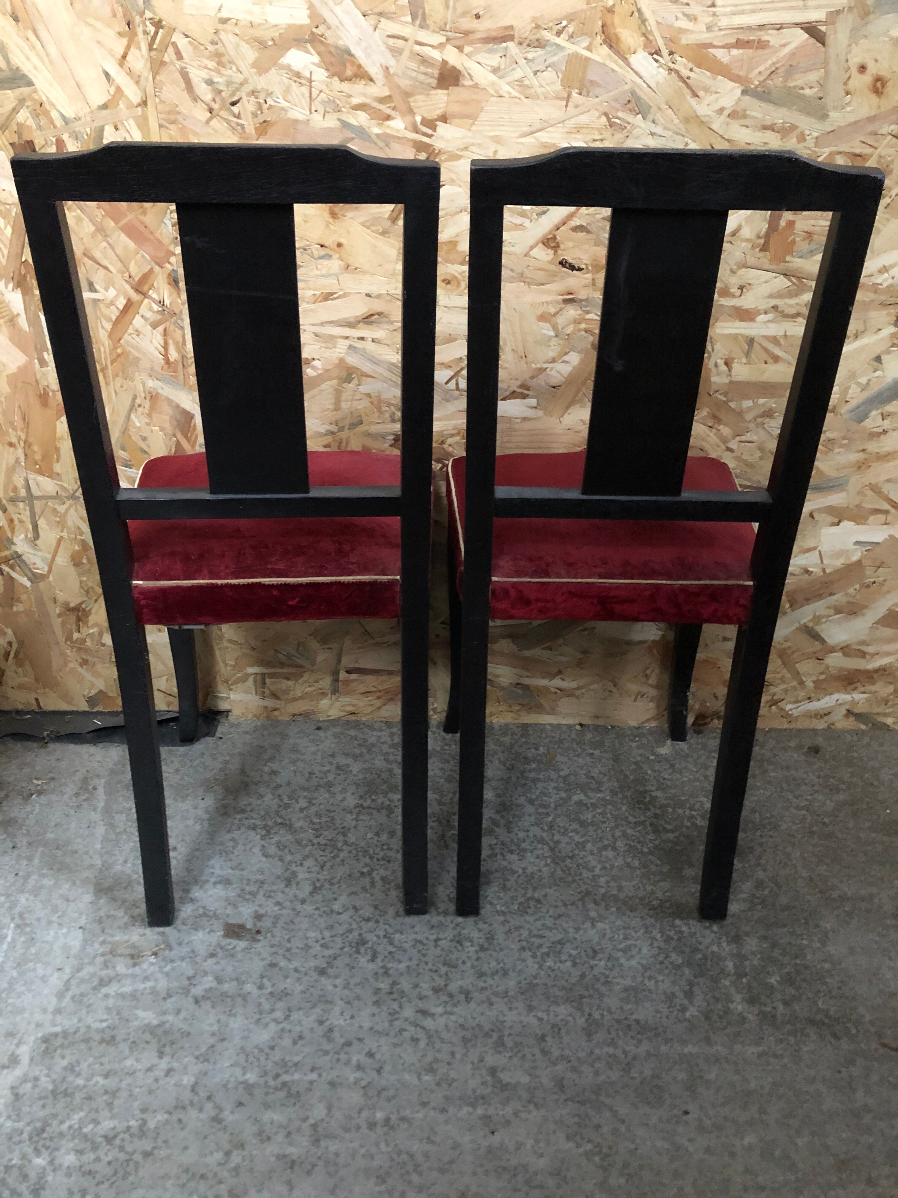 Pair old chair art deco